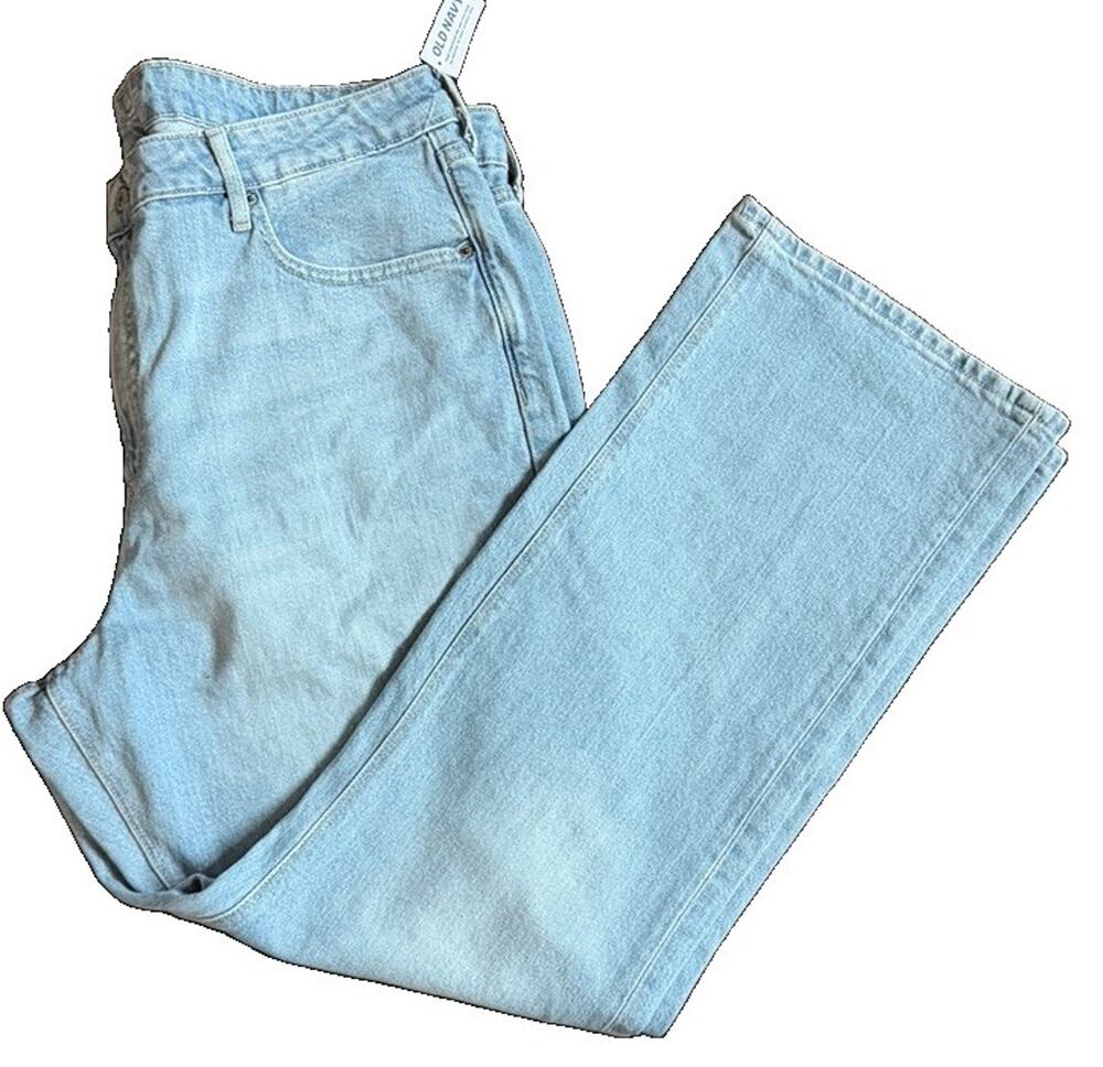 Old Navy Extra High Rise Baby Boot Cut Jeans Blue Light Denim Women’s Size 18